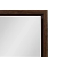 Walnut Evans Wood Panel Wall Mirror