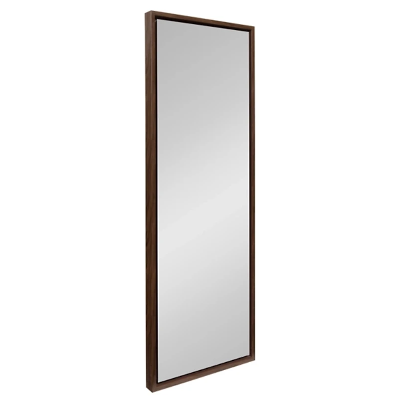 Walnut Evans Wood Panel Wall Mirror