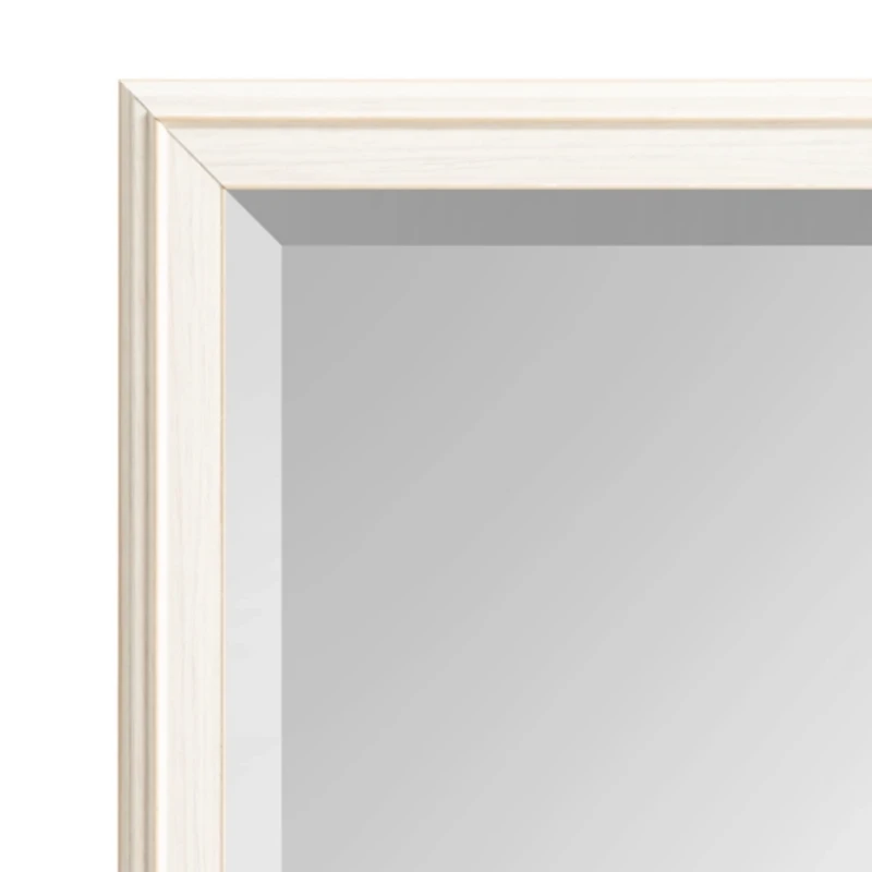White Oakhurst Rectangle Wall Mirror, 36 in.