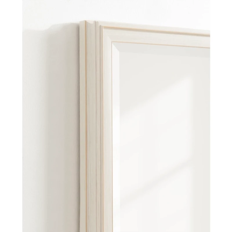 White Oakhurst Rectangle Wall Mirror, 36 in.