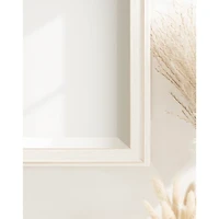 White Oakhurst Rectangle Wall Mirror, 36 in.