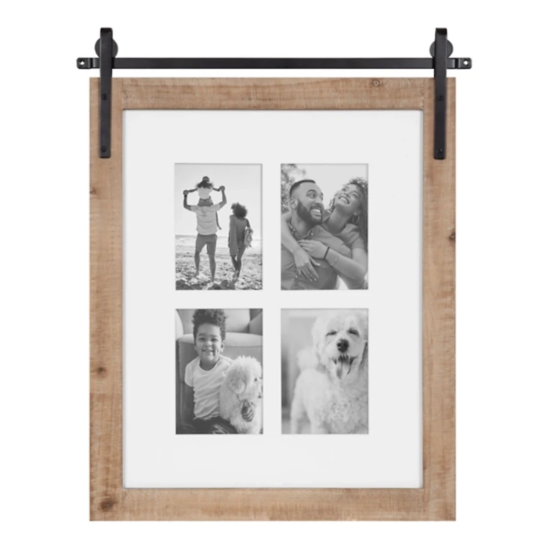 Farmhouse Wood and Metal Collage Frame