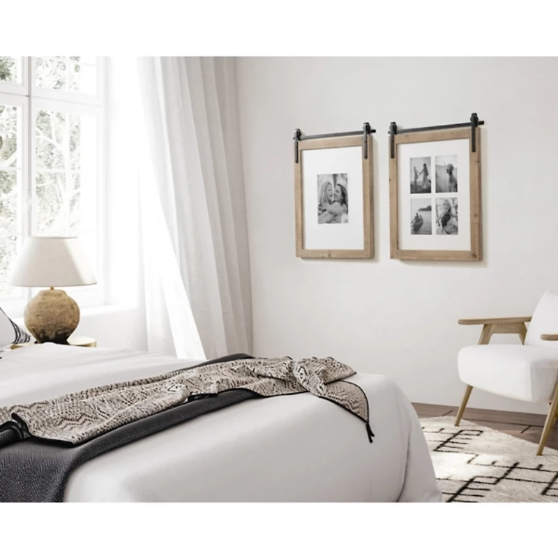 Farmhouse Wood and Metal Collage Frame