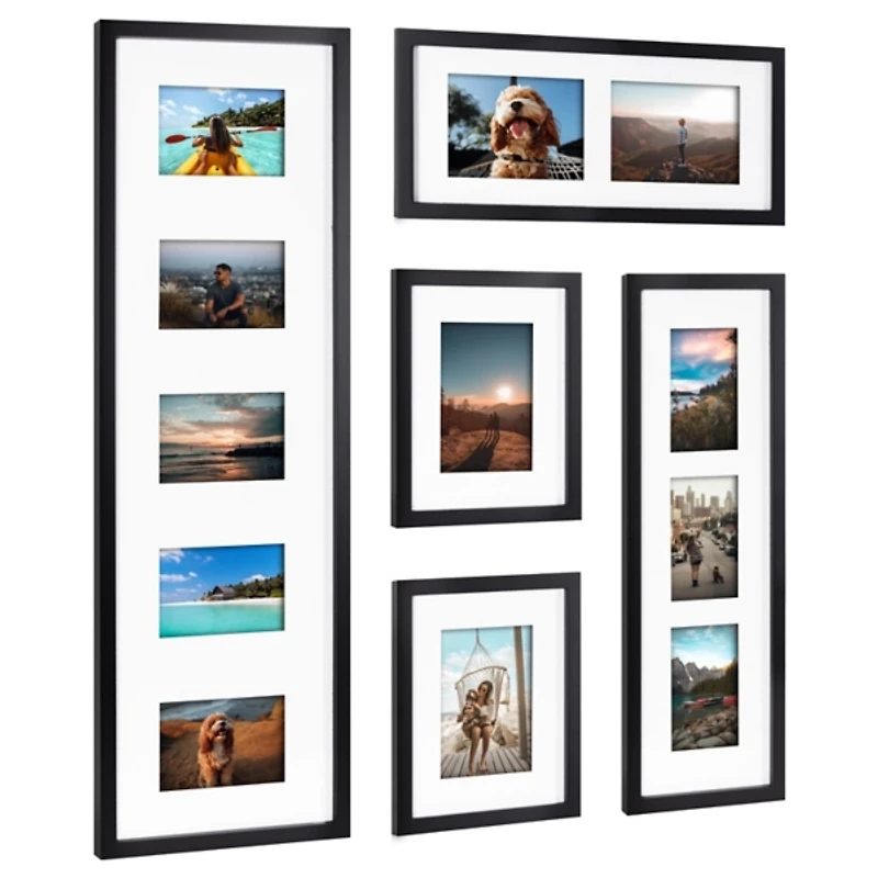Black Matted 5-pc. Gallery Wall Picture Frame Set