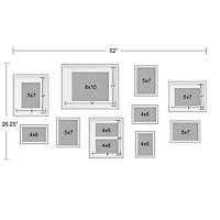 Natural and White 10-pc. Gallery Wall Frame Set