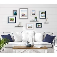 Gray & Navy 10-pc. Gallery Wall Frame & Shelf Set