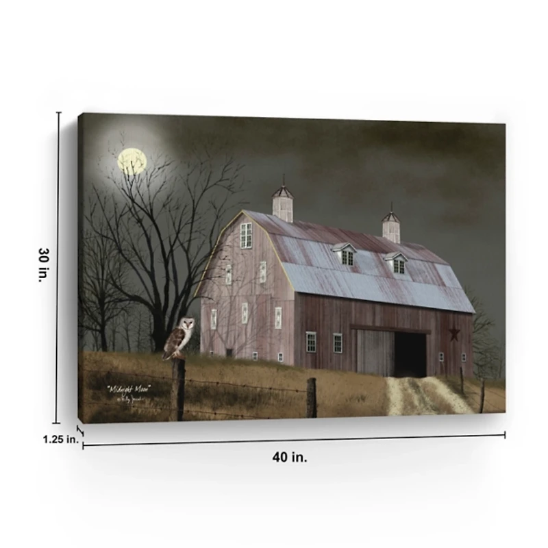 Billy Jacobs Midnight Moon Canvas Art Print