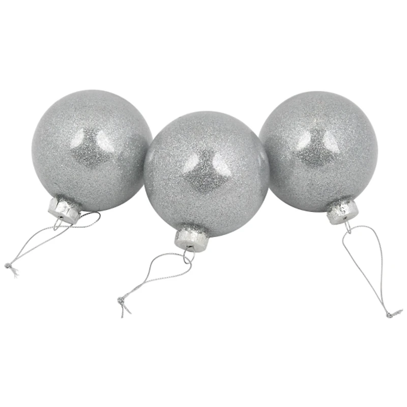 Champagne Mercury Glass Christmas Ornament Set