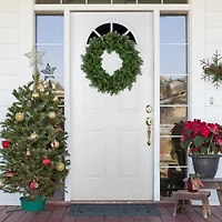 Pre-Lit Whitmire Pine Christmas Wreath