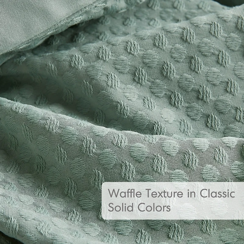 Waffle King/California King Comforter Set