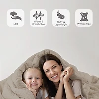 Neutral Waffle Weave Full/Queen Comforter Set