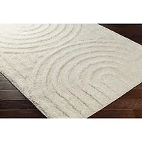 Cream Modern Curve Area Rug