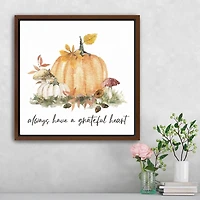 Have a Grateful Heart Framed Canvas Art Print
