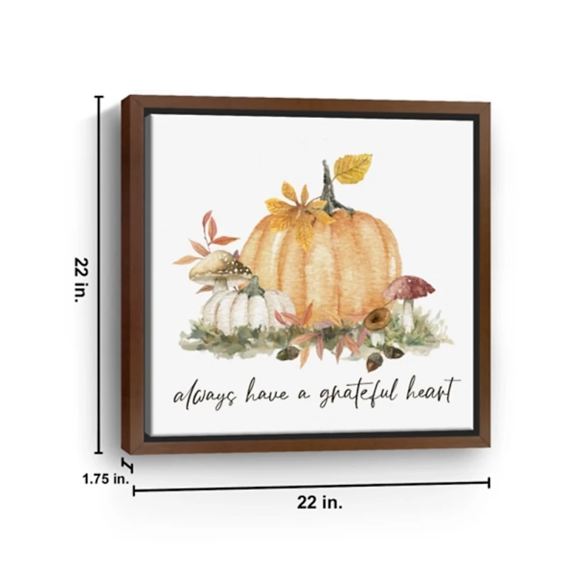 Have a Grateful Heart Framed Canvas Art Print