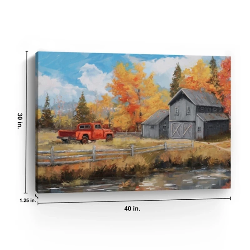 Autumn Homecoming Canvas Art Print