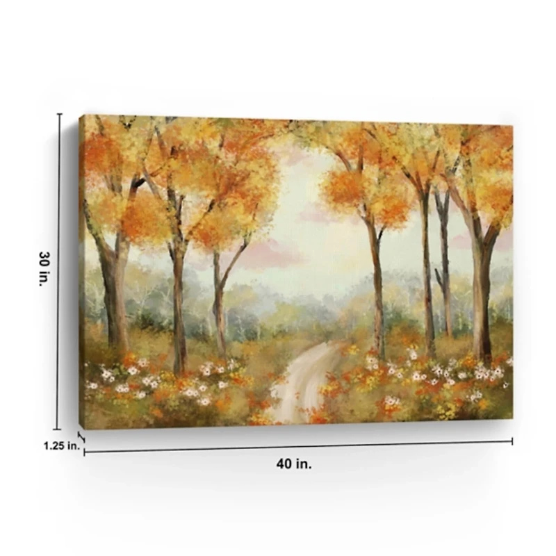 Sun-Kissed Grove Canvas Art Print