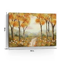 Sun-Kissed Grove Canvas Art Print