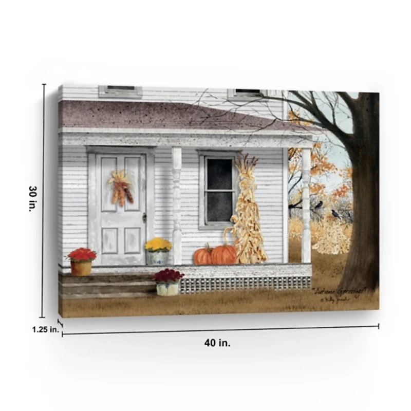 Autumn Greetings Canvas Art Print, 40x30 in.