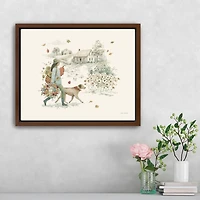 Fall Festival Framed Canvas Art Print