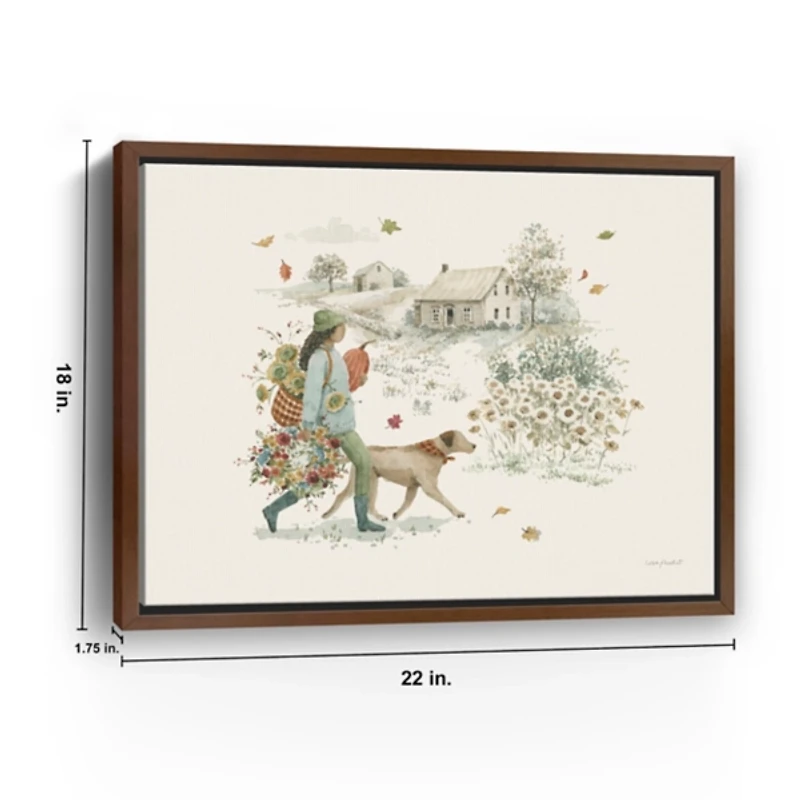 Fall Festival Framed Canvas Art Print