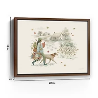 Fall Festival Framed Canvas Art Print