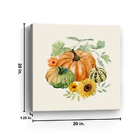 Autumn Pumpkin Patch Canvas Art Print