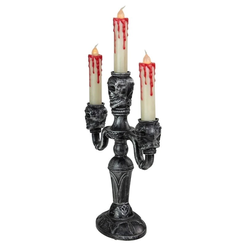LED Bloody Skull Halloween Candelabra