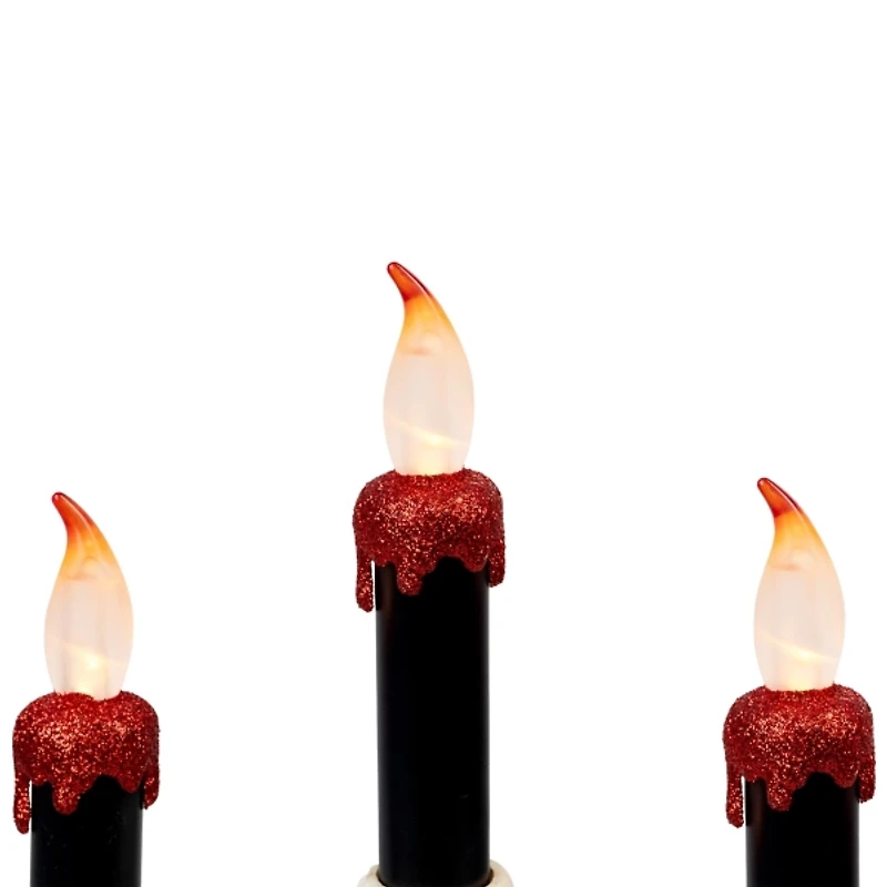 LED Dripping Skeleton Halloween Candelabra