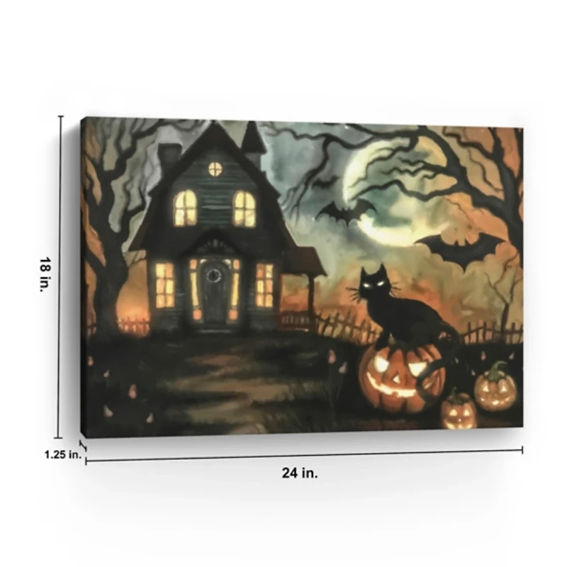 Haunted Invite Canvas Art Print