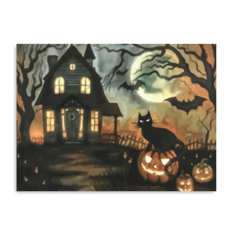 Haunted Invite Canvas Art Print