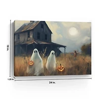 Two Ghost Friends Canvas Art Print
