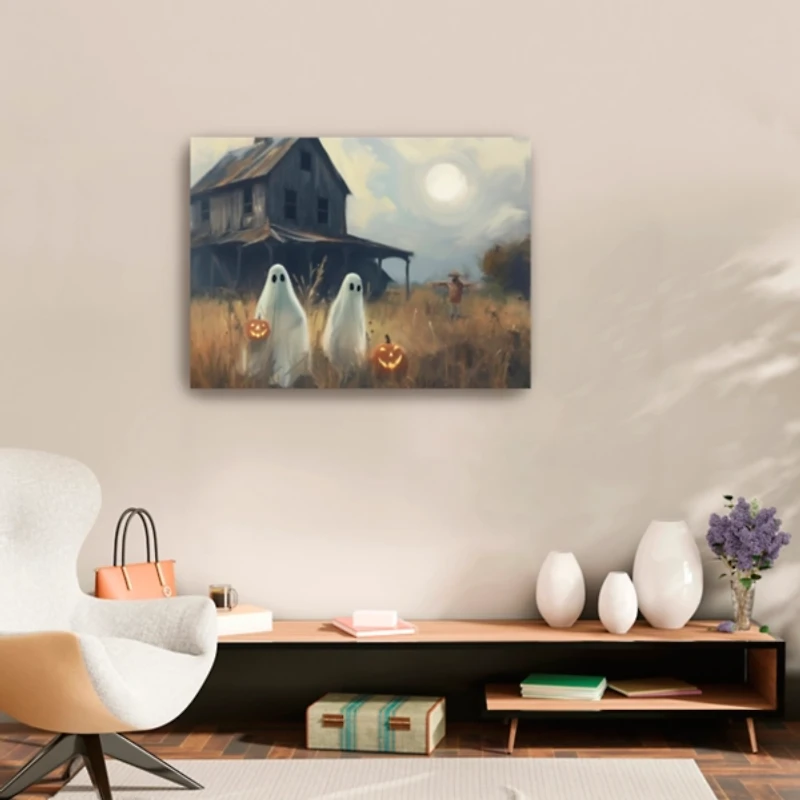 Two Ghost Friends Canvas Art Print, 32x24 in.