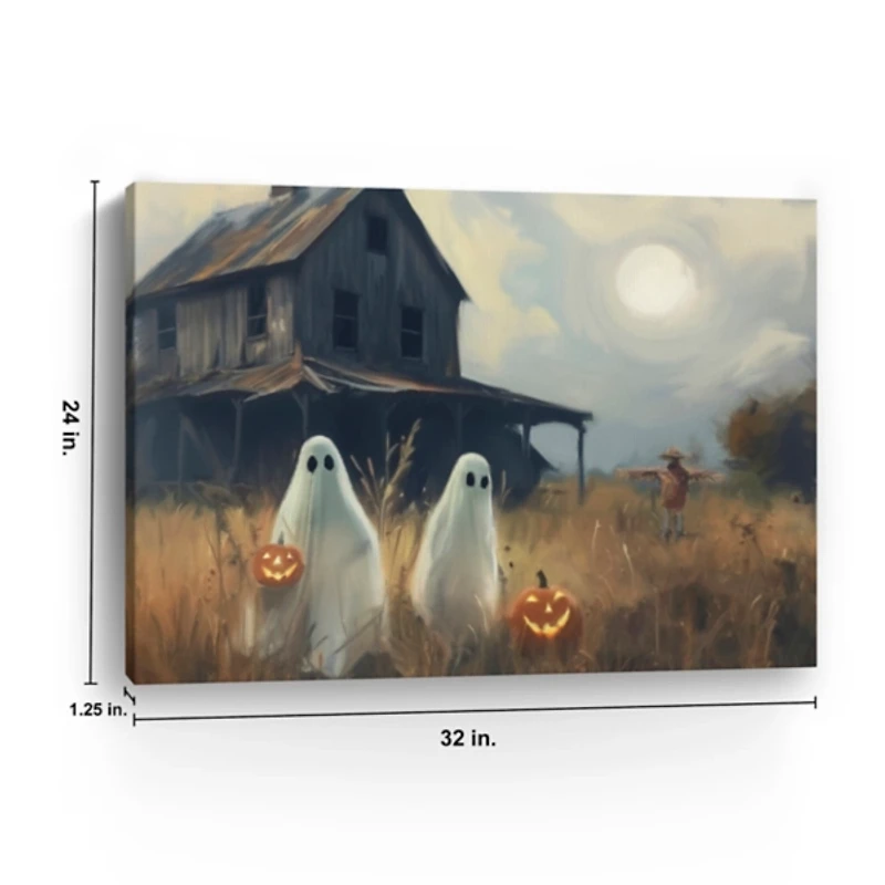 Two Ghost Friends Canvas Art Print, 32x24 in.