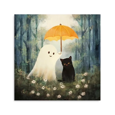Purranormal Protection Halloween Canvas Art Print