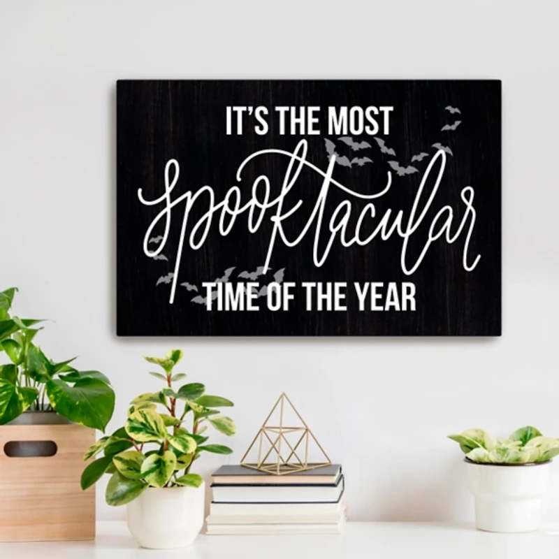 The Most Spooktacular Time Canvas Wall Plaque