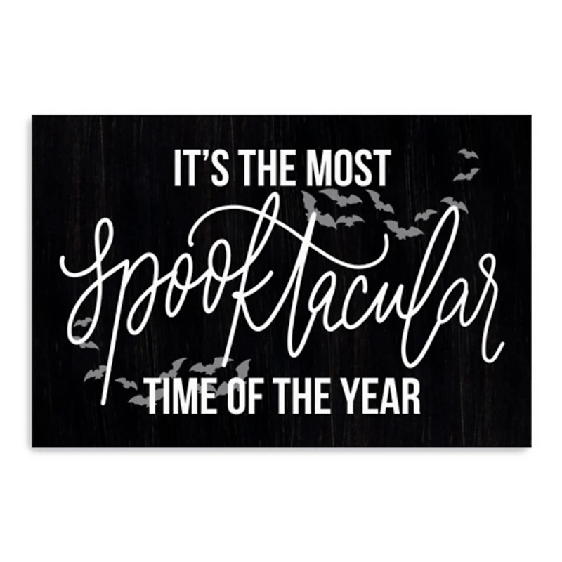 The Most Spooktacular Time Canvas Wall Plaque