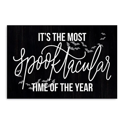 The Most Spooktacular Time Canvas Wall Plaque