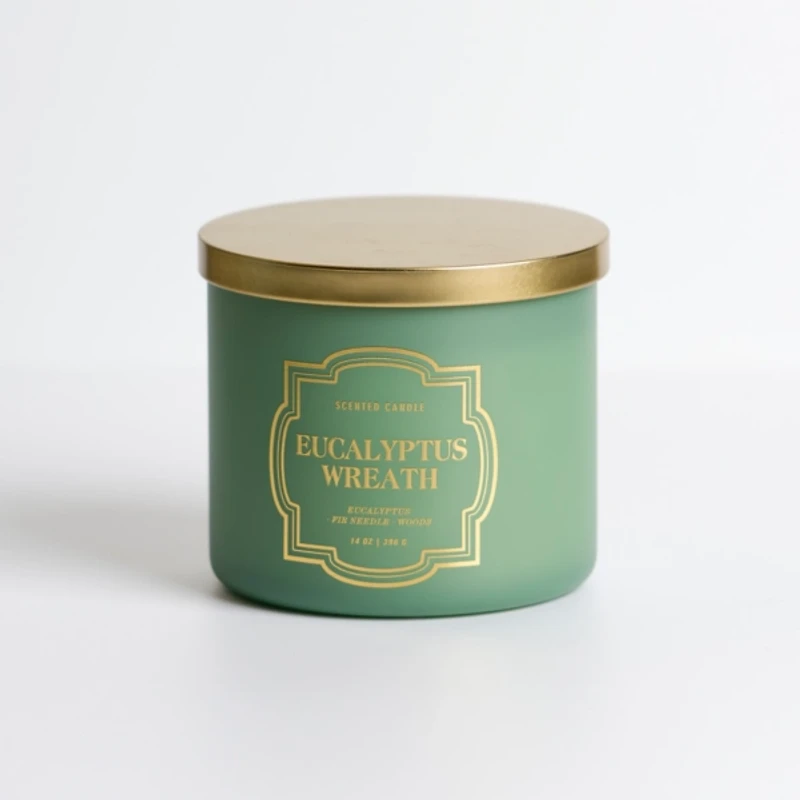 Eucalyptus Wreath Triple Wick Jar Candle