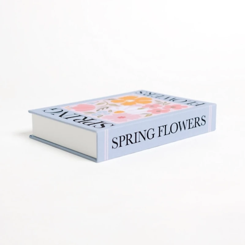 Spring Flowers Linen Book Box