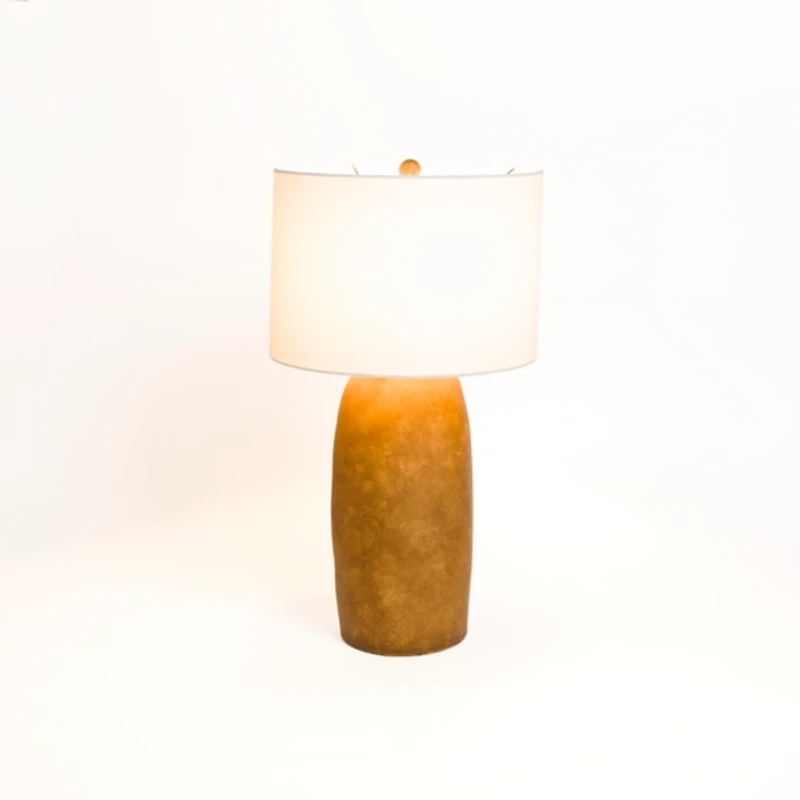 Cognac Ceramic Mira Table Lamp