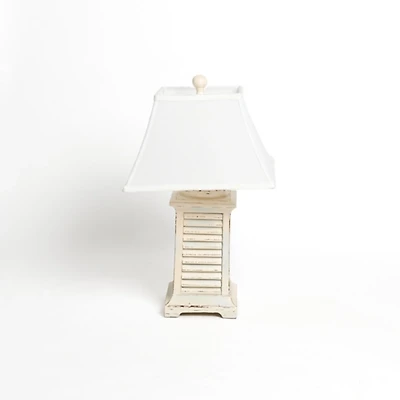 Ivory Coastal Shutter Table Lamp