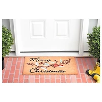 Merry Christmas Berries Doormat