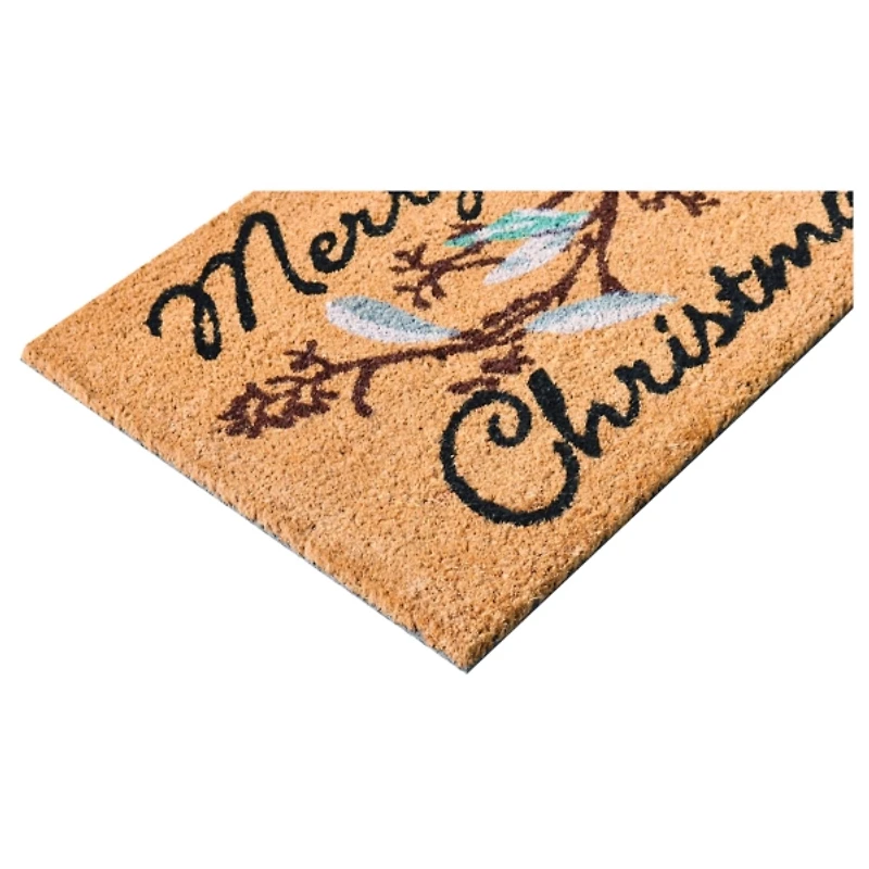 Merry Christmas Berries Doormat