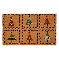 Christmas Tree Whimsy Doormat