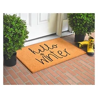 Hello Winter Coir Doormat