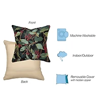 Winter Blooms Christmas Pillow