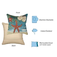 Ocean Holiday Christmas Pillow