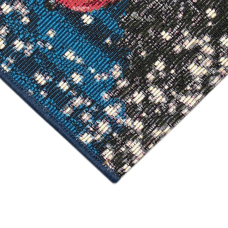 Holiday Truck with Snowman Christmas Mat