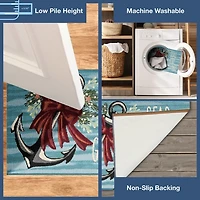 Seas and Greetings Christmas Mat