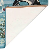 Seas and Greetings Christmas Mat